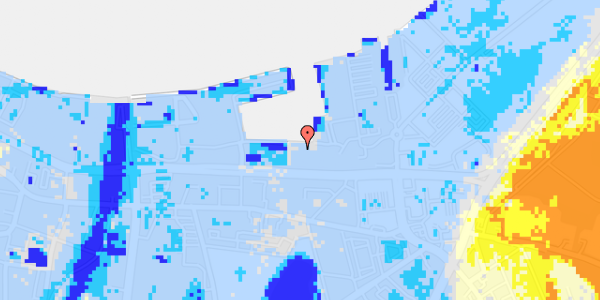 Ekstrem regn på Østre Havnepark 27, 12. 3