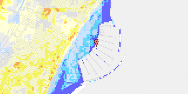 Ekstrem regn på Egå Marina 591