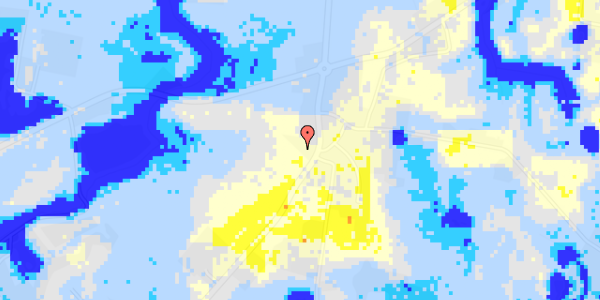 Ekstrem regn på Ny Mårumvej 190