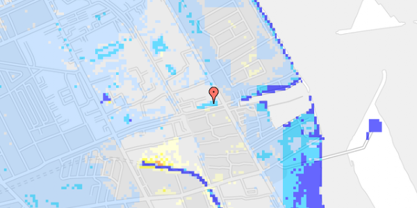 Ekstrem regn på Amager Strandvej 80E, 3. tv