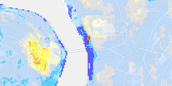 Ekstrem regn på Nørre Havnegade 34