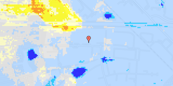 Ekstrem regn på Teknikvej 53