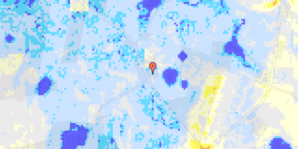 Ekstrem regn på Anebjergvej 39B