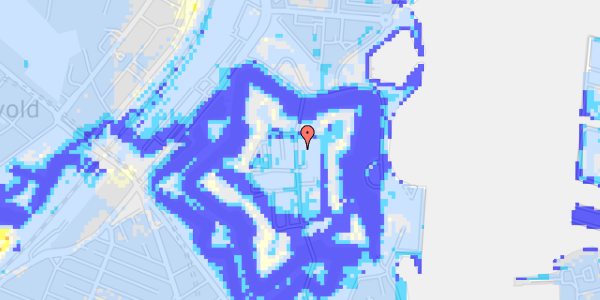 Ekstrem regn på Kastellet 110