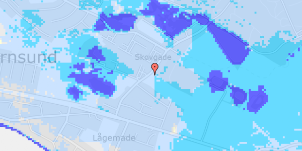 Ekstrem regn på Skovgade 18