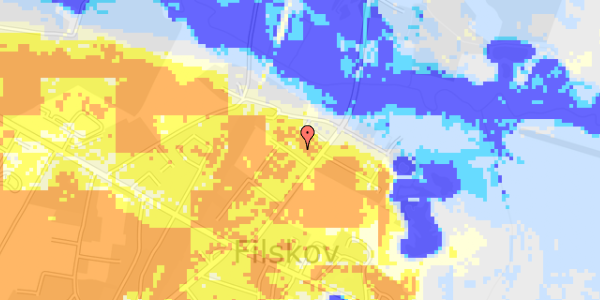 Ekstrem regn på Sognegårdsvej 4A