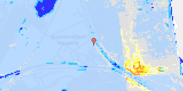 Ekstrem regn på Svanemøllens Kaserne 50