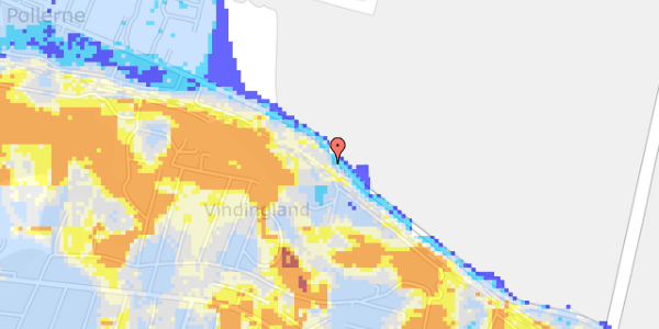 Ekstrem regn på Ibæk Strandvej 90