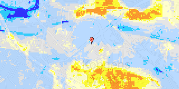 Ekstrem regn på Klampenborgvej 217, 3. 