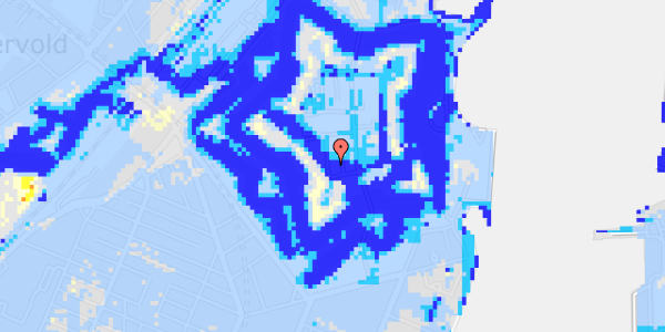 Ekstrem regn på Kastellet 30