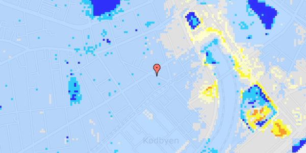 Ekstrem regn på Abel Cathrines Gade 18, 2. th