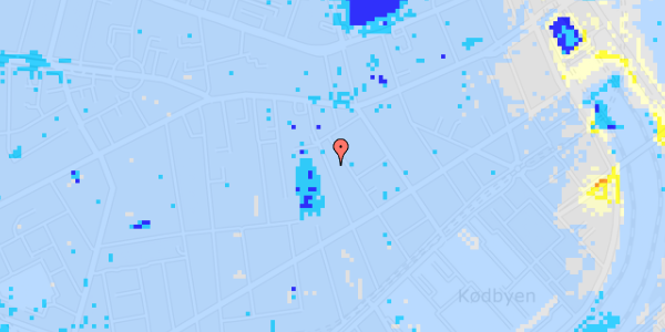 Ekstrem regn på Absalonsgade 13, 2. th