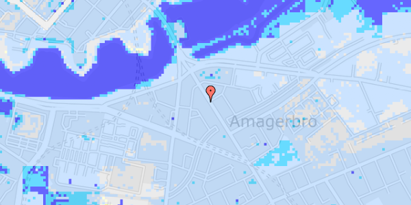 Ekstrem regn på Amagerbrogade 8, 4. th