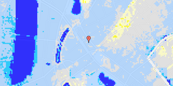 Ekstrem regn på H.C. Andersens Boulevard 13, st. tv