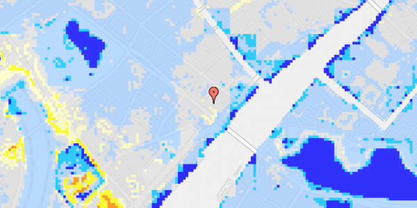 Ekstrem regn på H.C. Andersens Boulevard 51, st. tv