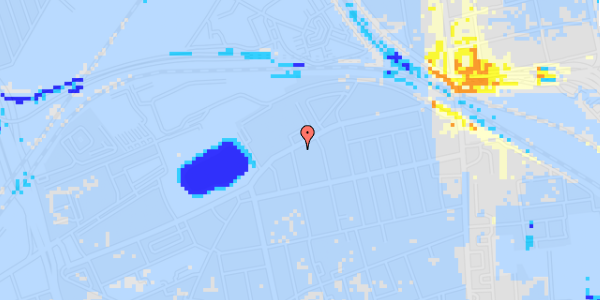 Ekstrem regn på Bellmansgade 14, 1. th