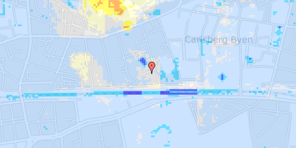 Ekstrem regn på Bjerregårds Sidevej 3