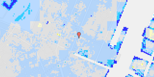 Ekstrem regn på Bredgade 22, 1. tv