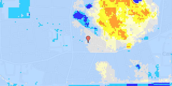 Ekstrem regn på Bykildevej 10, kl. 