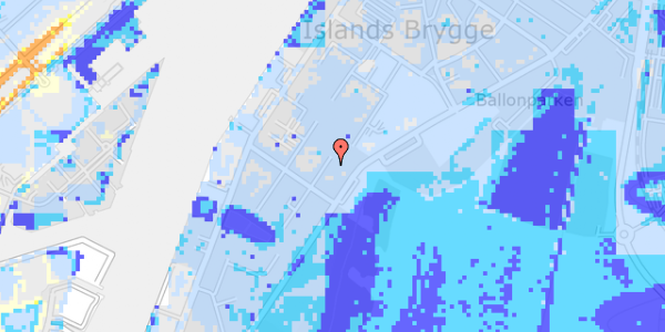 Ekstrem regn på J.C. Christensens Gade 2C, 5. th