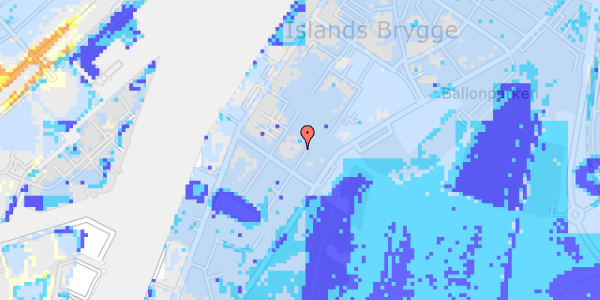 Ekstrem regn på J.C. Christensens Gade 5, 1. mf