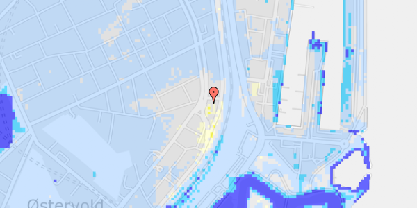 Ekstrem regn på Fridtjof Nansens Plads 10, 1. tv