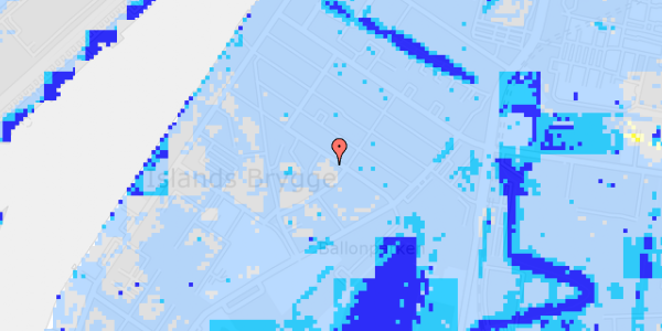 Ekstrem regn på Halfdansgade 20, 3. th