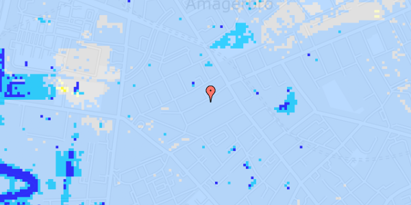 Ekstrem regn på Hallandsgade 11, 1. th