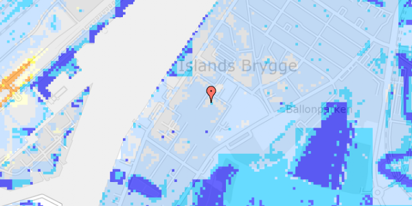 Ekstrem regn på Hans Hedtofts Gade 5, 4. th