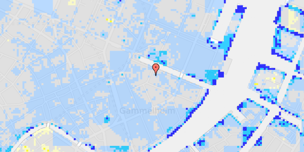 Ekstrem regn på Heibergsgade 16, 2. th