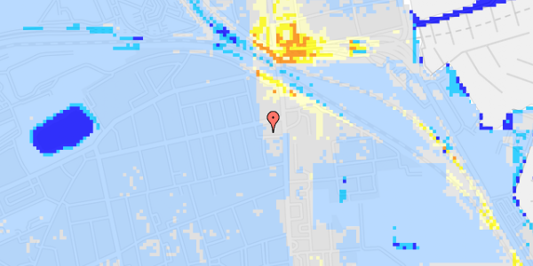 Ekstrem regn på Hornemansgade 10, 1. 