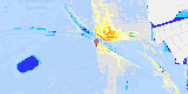 Ekstrem regn på Hornemansgade 42, 3. th