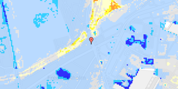 Ekstrem regn på Hørdumsgade 1, 1. th