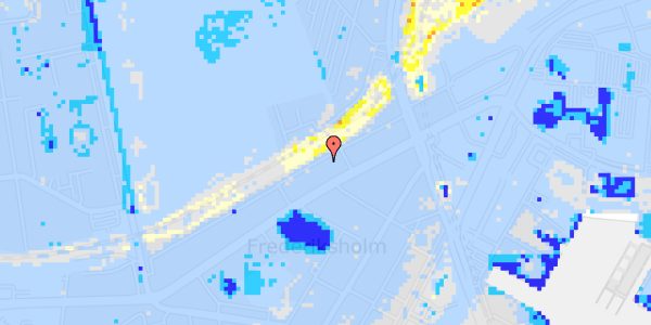 Ekstrem regn på Hørdumsgade 27, 1. th