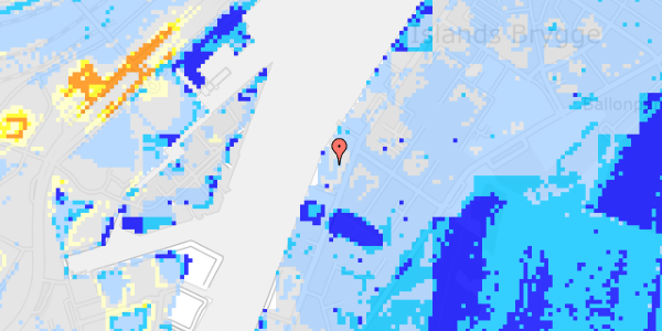 Ekstrem regn på Islands Brygge 32A, 1. 102