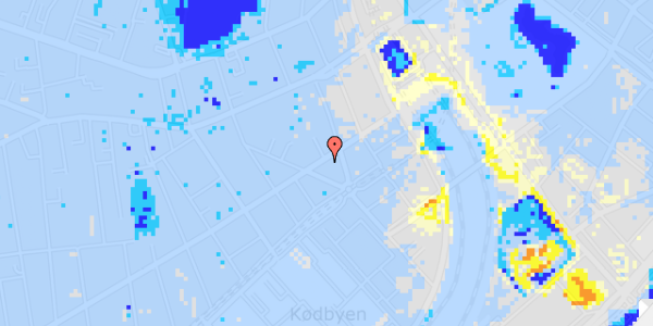 Ekstrem regn på Istedgade 13, st. th