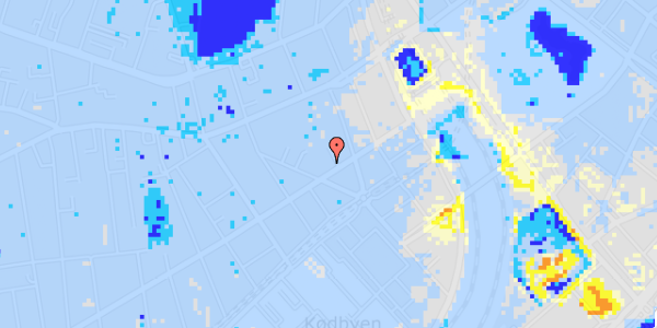 Ekstrem regn på Istedgade 20, st. 