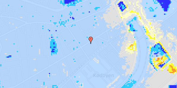 Ekstrem regn på Istedgade 25, 4. th