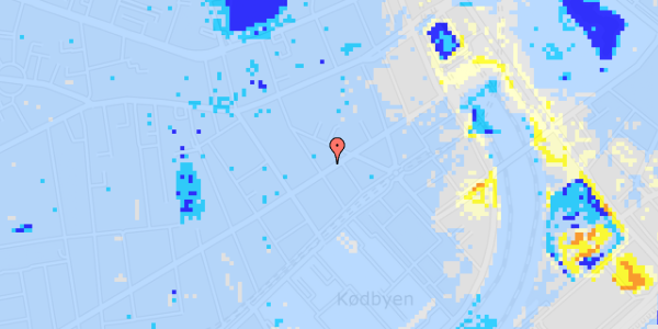 Ekstrem regn på Istedgade 30B, 2. th