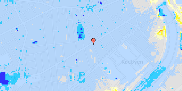 Ekstrem regn på Istedgade 49, 3. th