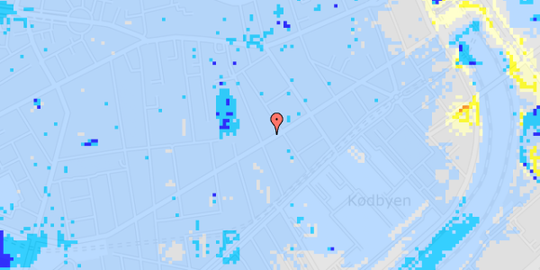 Ekstrem regn på Istedgade 56C