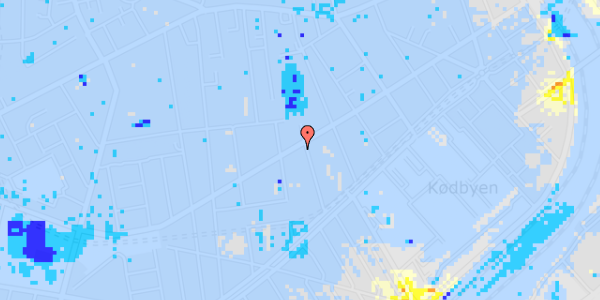 Ekstrem regn på Istedgade 57, 2. th