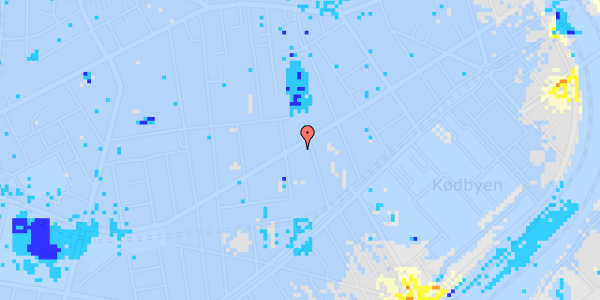 Ekstrem regn på Istedgade 59, 2. th