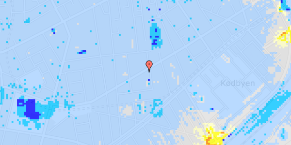 Ekstrem regn på Istedgade 67, 2. th