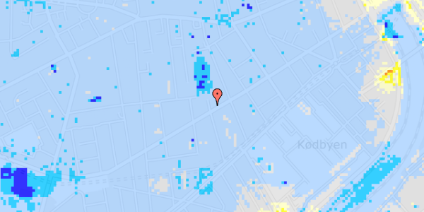 Ekstrem regn på Istedgade 68, 3. th