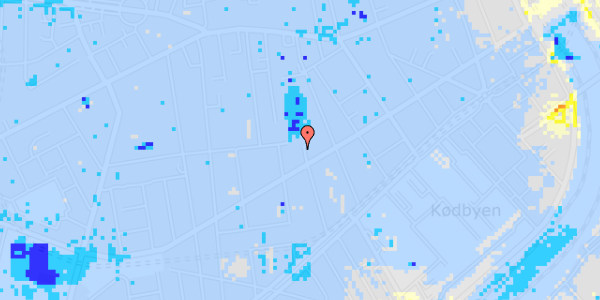 Ekstrem regn på Istedgade 74, st. 