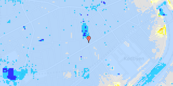 Ekstrem regn på Istedgade 78, 3. th