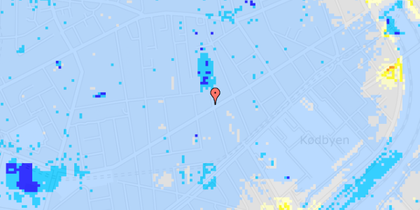 Ekstrem regn på Istedgade 80, 4. th