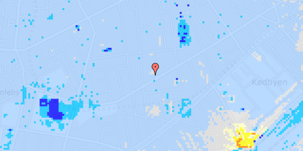 Ekstrem regn på Istedgade 116, 5. th