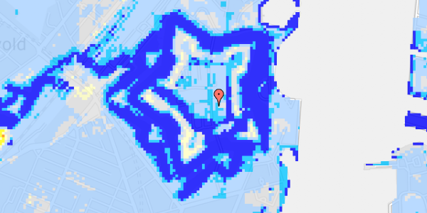 Ekstrem regn på Kastellet 10